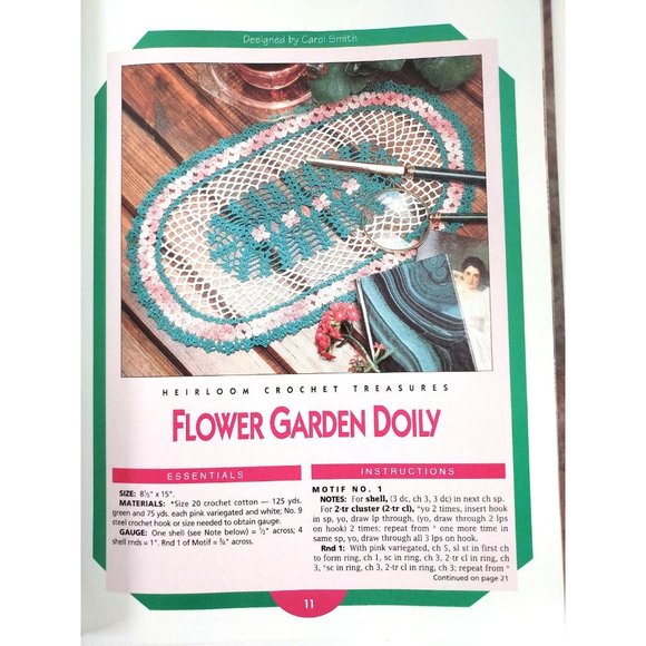Heirloom Crochet Treasures ©1995  The Needlecraft Shop Donna Robertson  Patterns - Picture 6 of 8